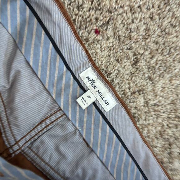 Peter Millar Superior Soft Corduroy Five-Pocket Pant French Press Brown Sz 36X28 - Picture 15 of 15